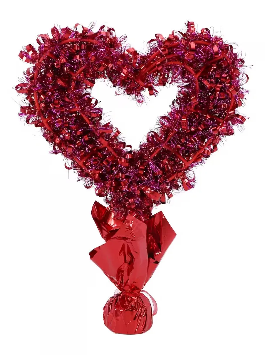 14.5" Valentine Heart Table Centerpiece