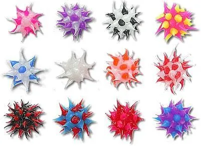 14g 7/16" Koosh Mix Belly Button Rings - Price Per 10