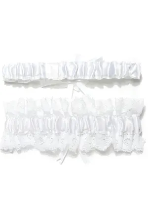 2-Piece Charming With Beading Wedding Garters