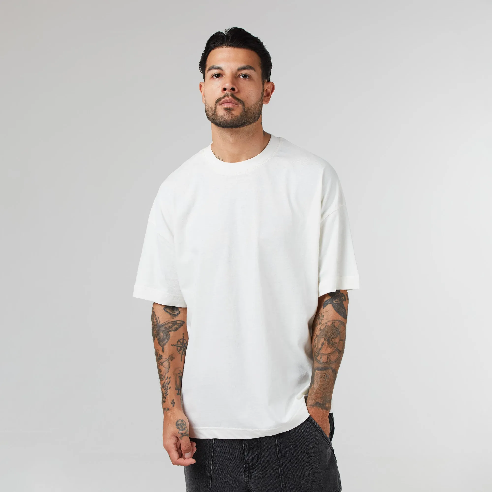 3 Pack Regular Fit T-Shirt | Dark Grey Stone White