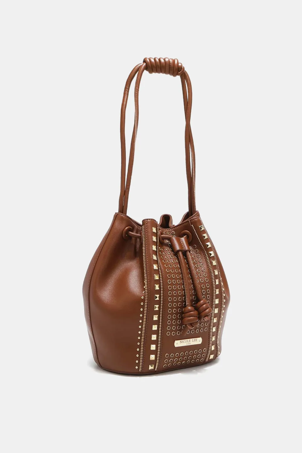 Amy Studded Bucket Bag