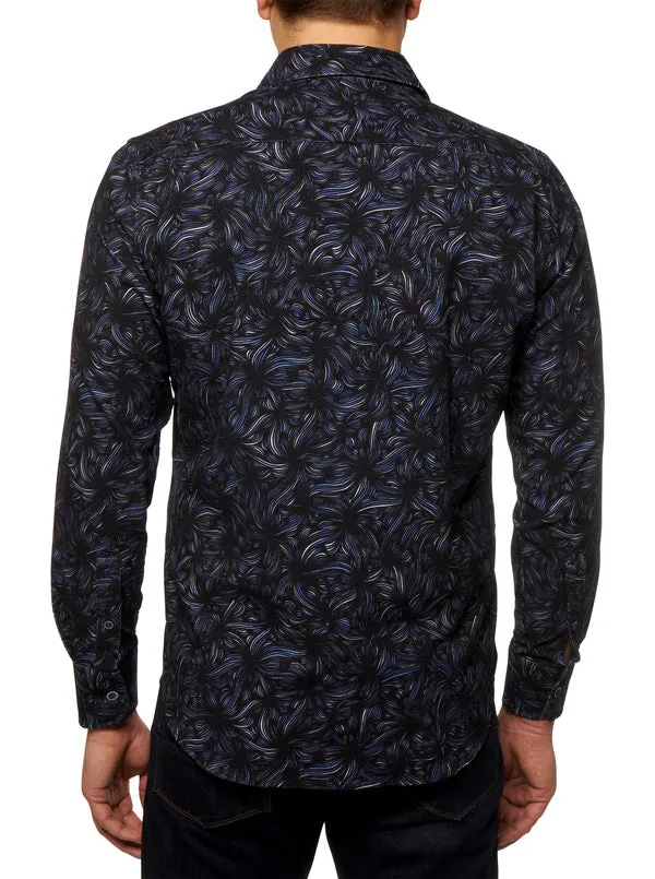 ANTI MATTER LONG SLEEVE BUTTON DOWN SHIRT