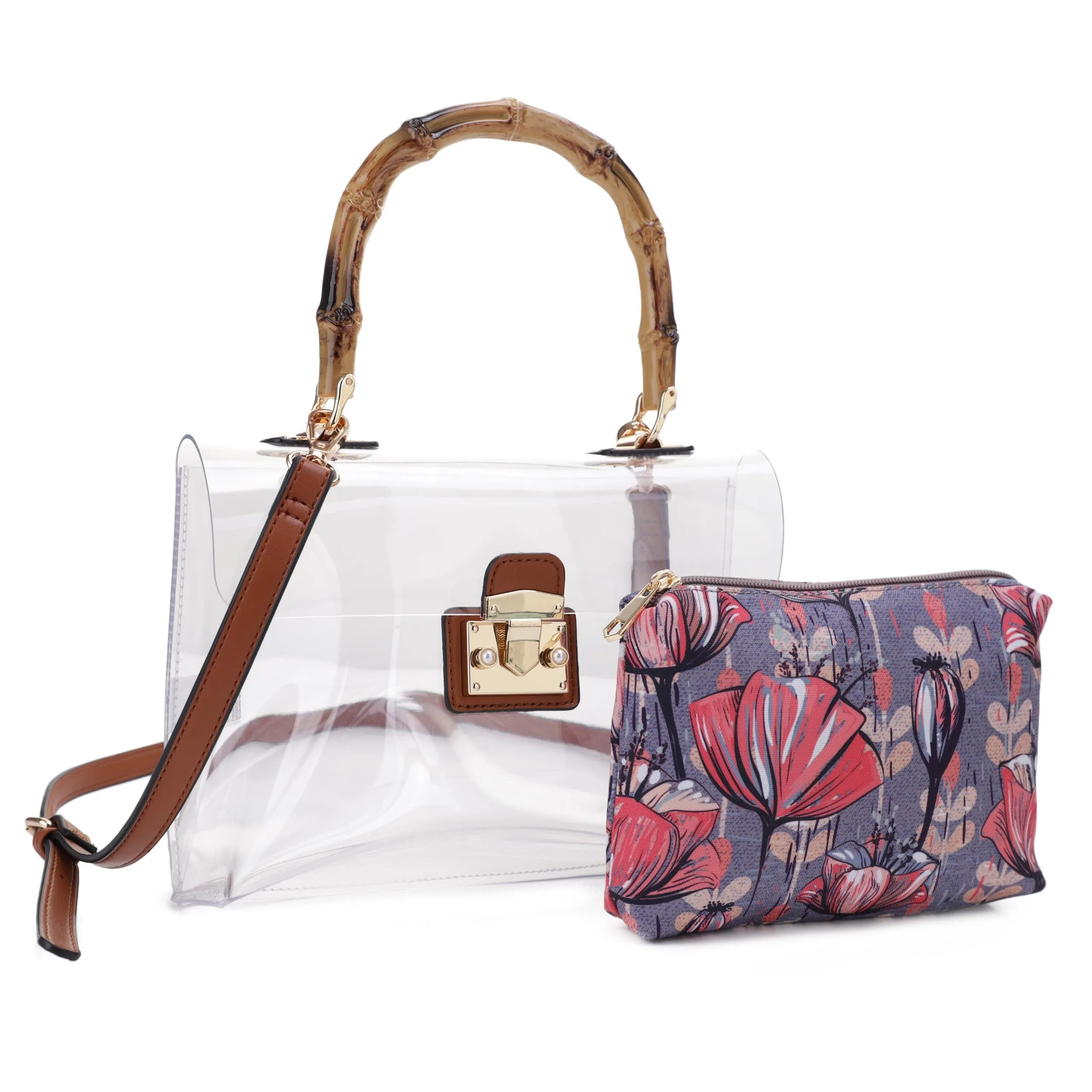 Aria Clear Crossbody Set