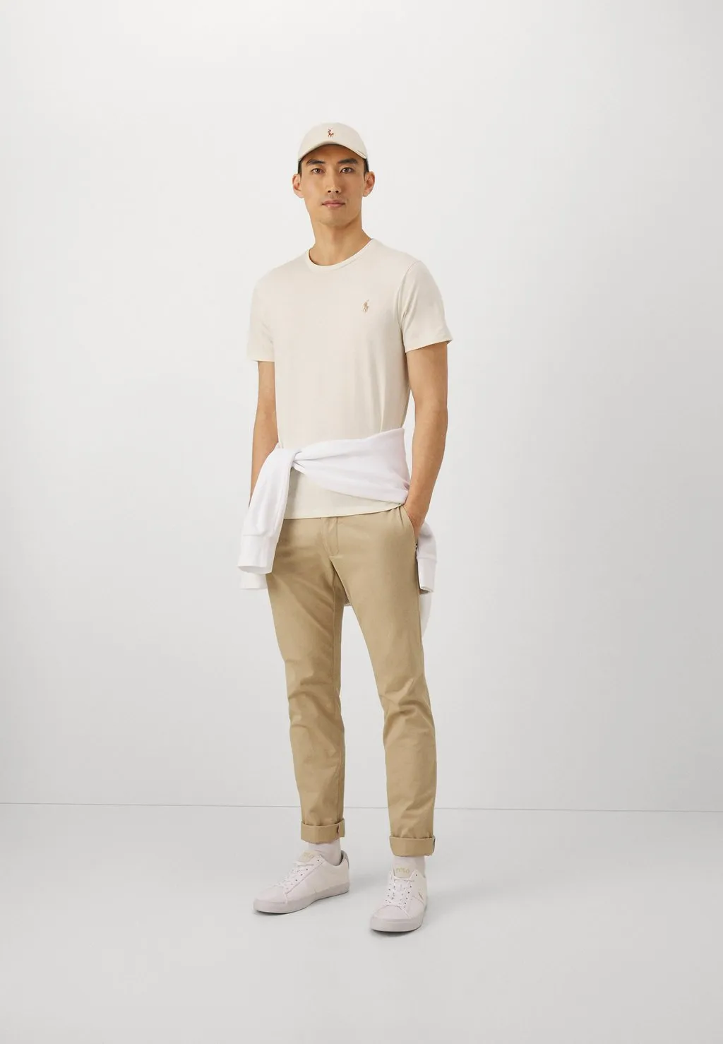 Basic Polo Ralph Lauren T-shirt, cream parchment