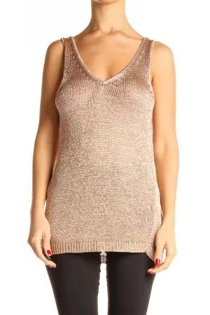 Beige Chic Knitted Top