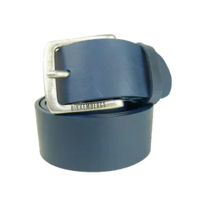 Bikkembergs Blue Leather Men Belt