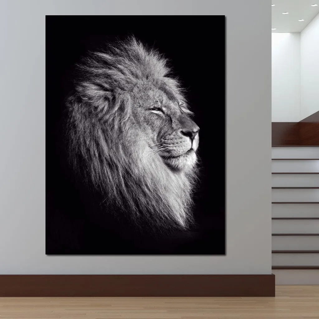 Black and White Lion King