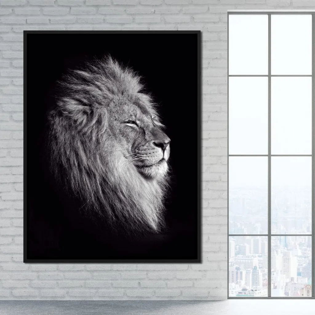 Black and White Lion King