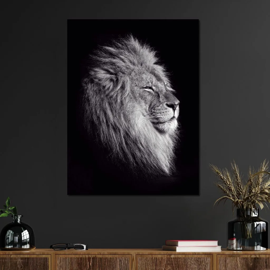 Black and White Lion King