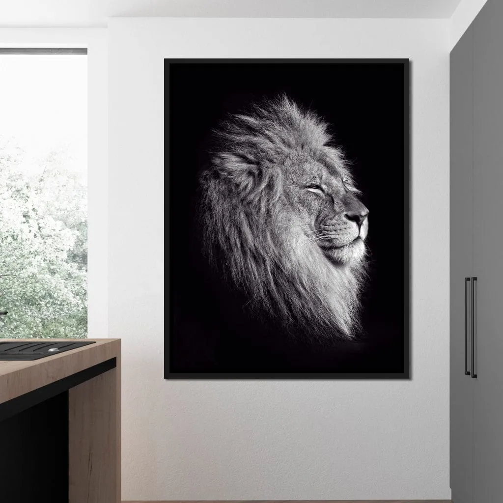 Black and White Lion King