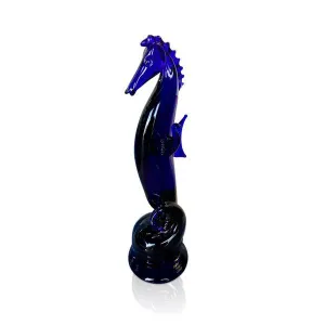 Blue Glass Seahorse