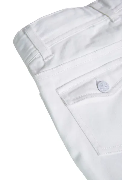 Boboli Pantalone a zampa elasticizzato  per ragazza 438016 1100 bianco