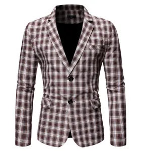 Bohemian Chic Wedding Guest Men Attire Suit Jacket Single Breasted Men's Casual