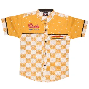 Boys Casual Shirt - Yellow