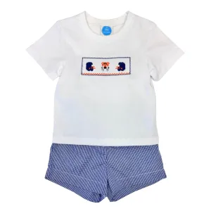 Boys Tiger Smocked Short Set - FINAL SALE