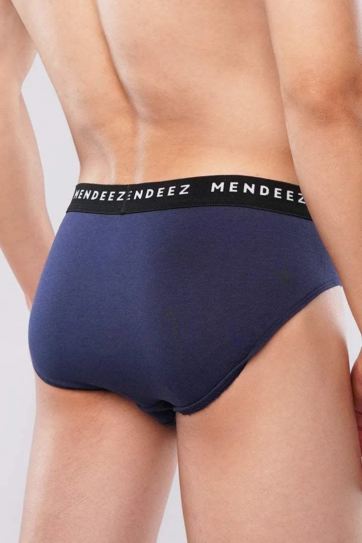 Briefs - Black, Charcoal Grey & Navy Blue Pack Of 3