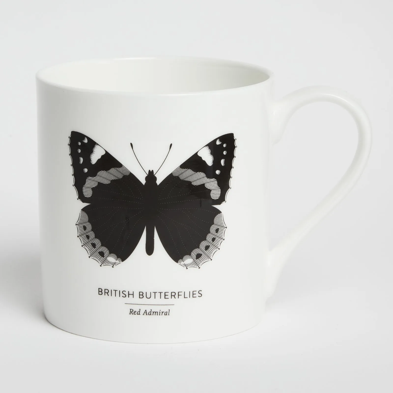 'British Butterflies: Red Admiral' Fine China Mug