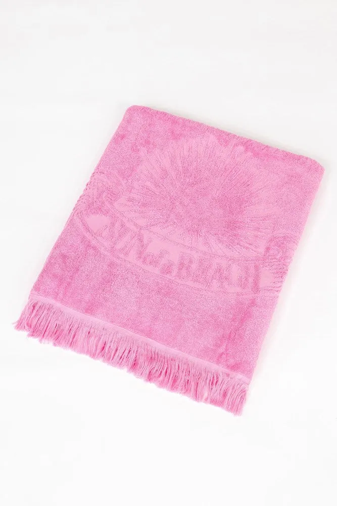 Bubblegum | Monochrome Beach Towel