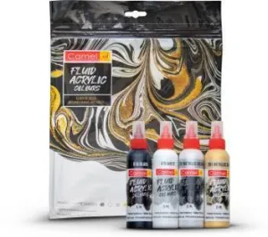 CAMEL FLUID ART ACRYLIC COLORS KIT - MONOCHROME