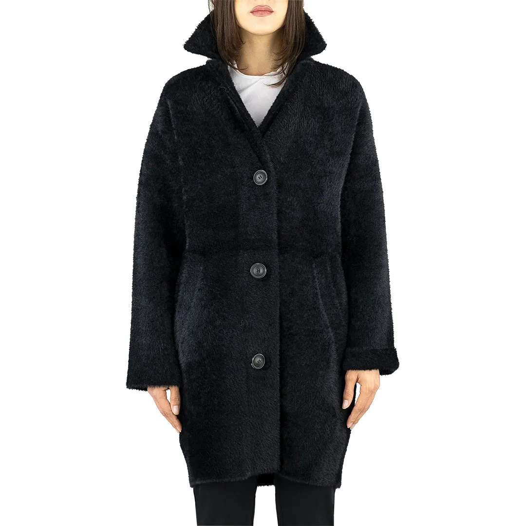 Cappotto PINKO Kerner Faux Fur Nero