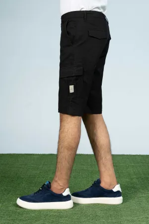 CARGO REGULAR FIT SHORTS BLACK