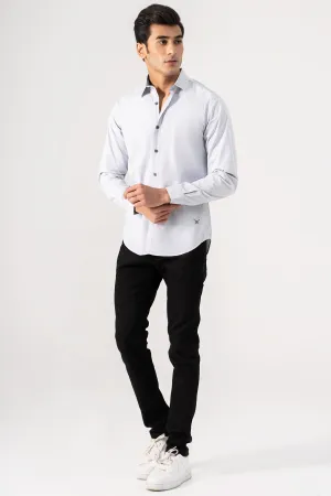 CASUAL SHIRT GREY TEXTURE