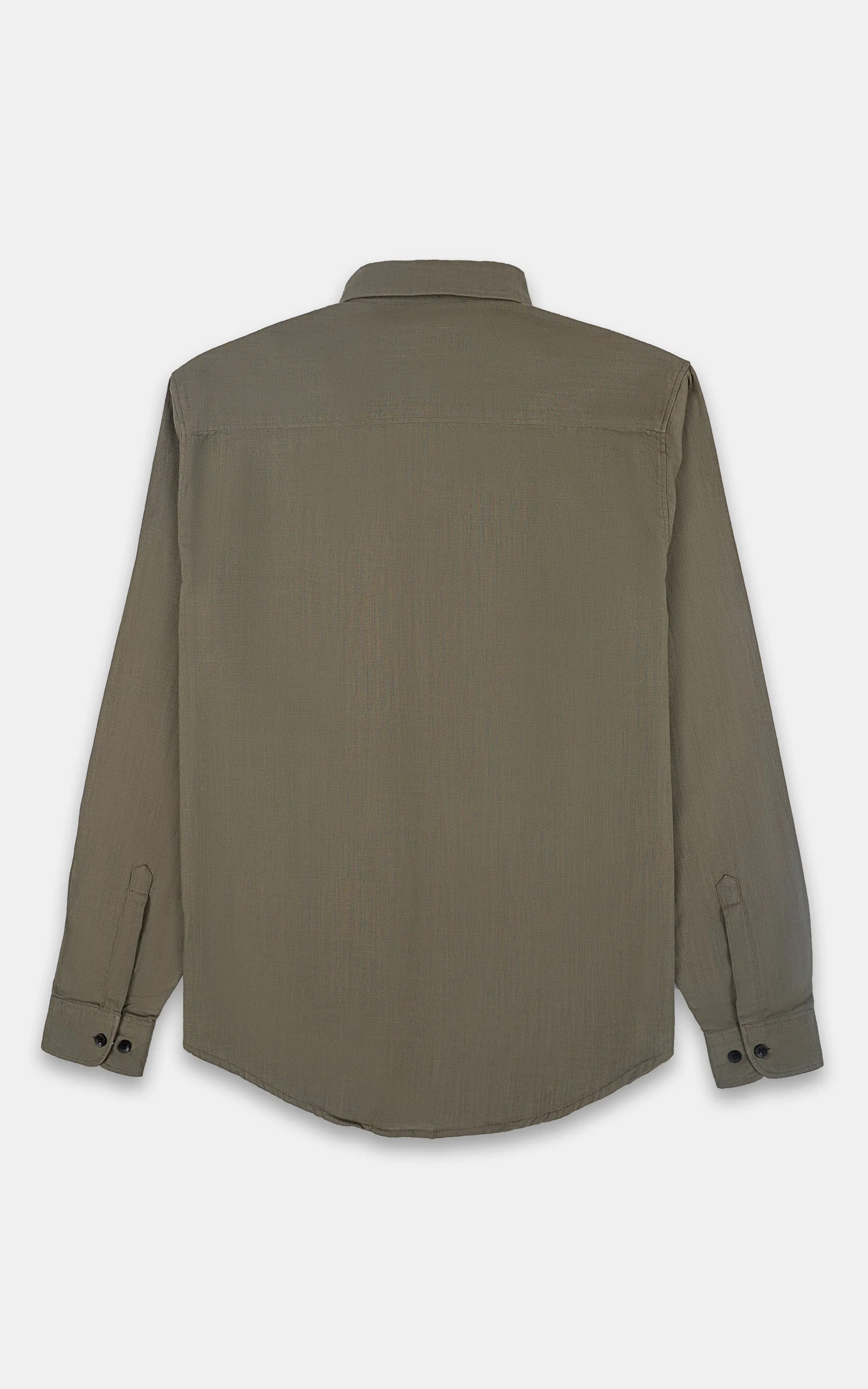 CASUAL SHIRT KHAKI SELF TEXTURE