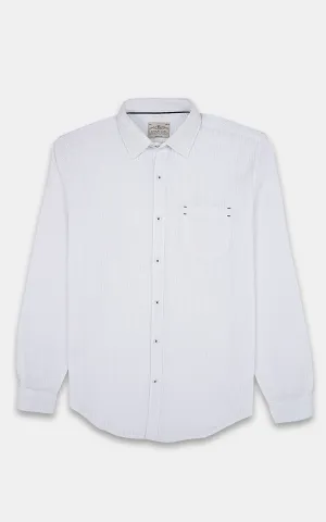 CASUAL SHIRT WHITE SELF