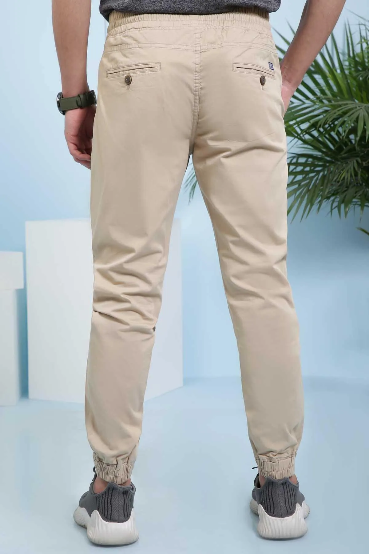 CASUAL TROUSER SLIM FIT LIGHT KHAKI