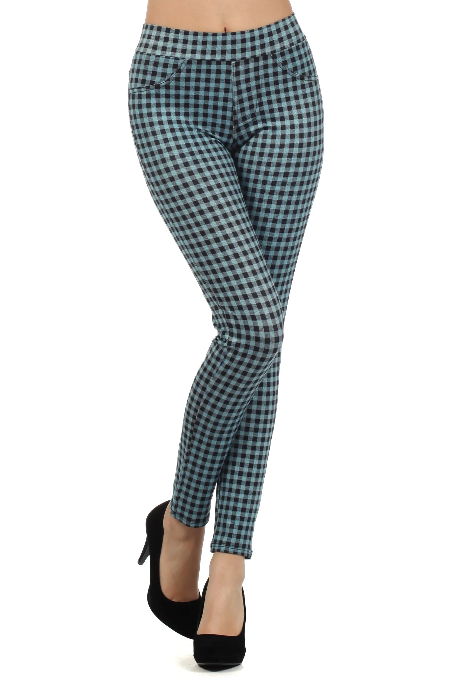 Chic Checkered Plaid Leggings