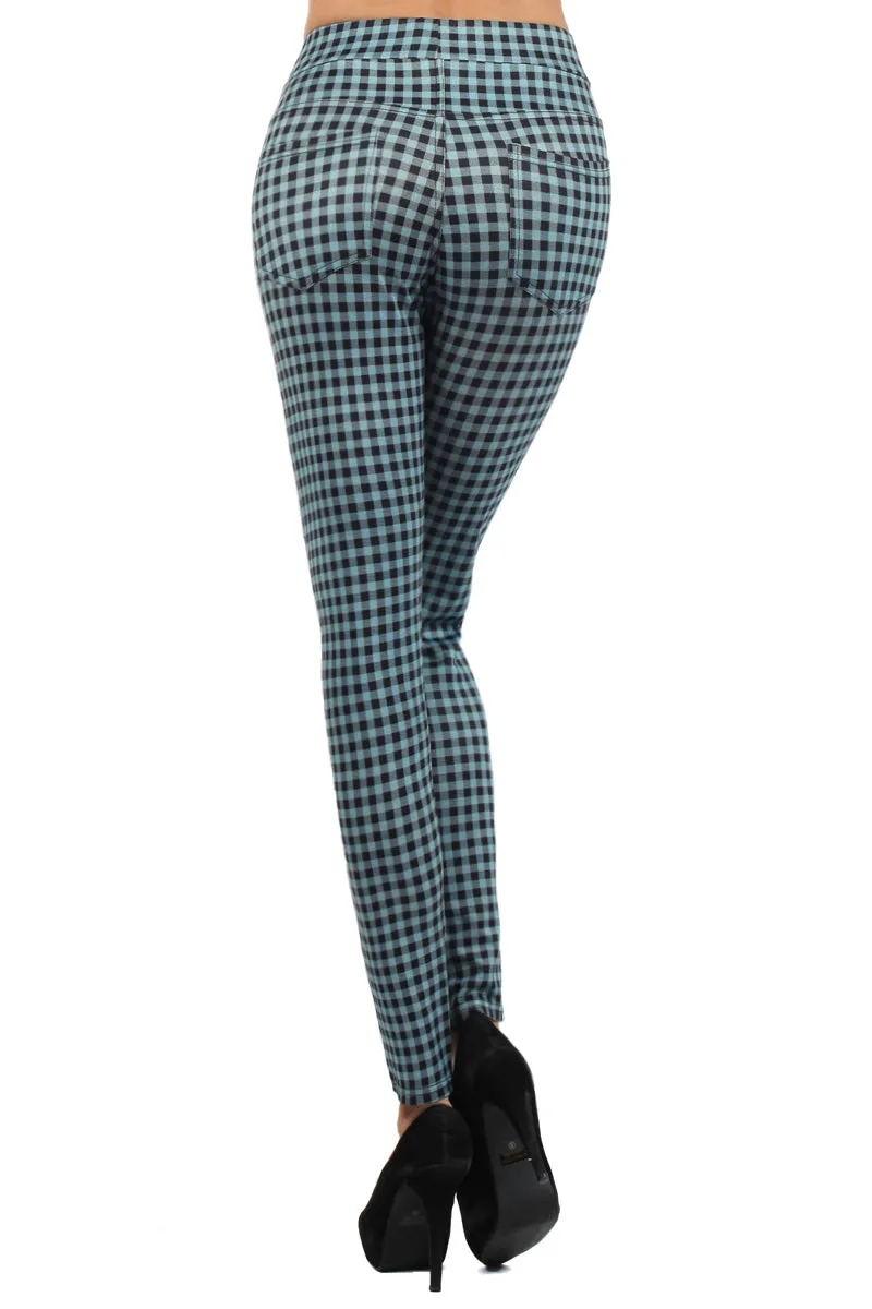 Chic Checkered Plaid Leggings