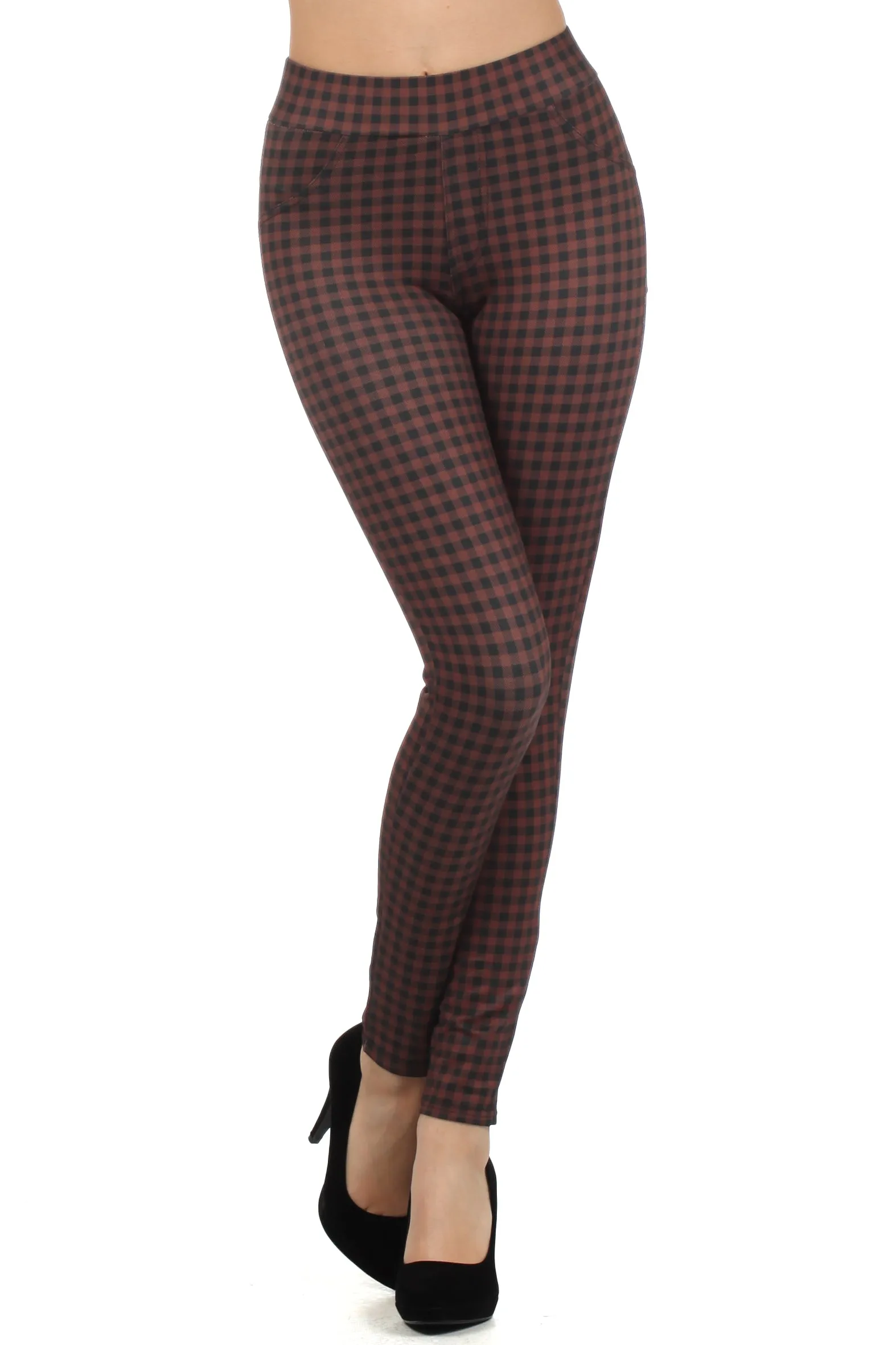 Chic Checkered Plaid Leggings