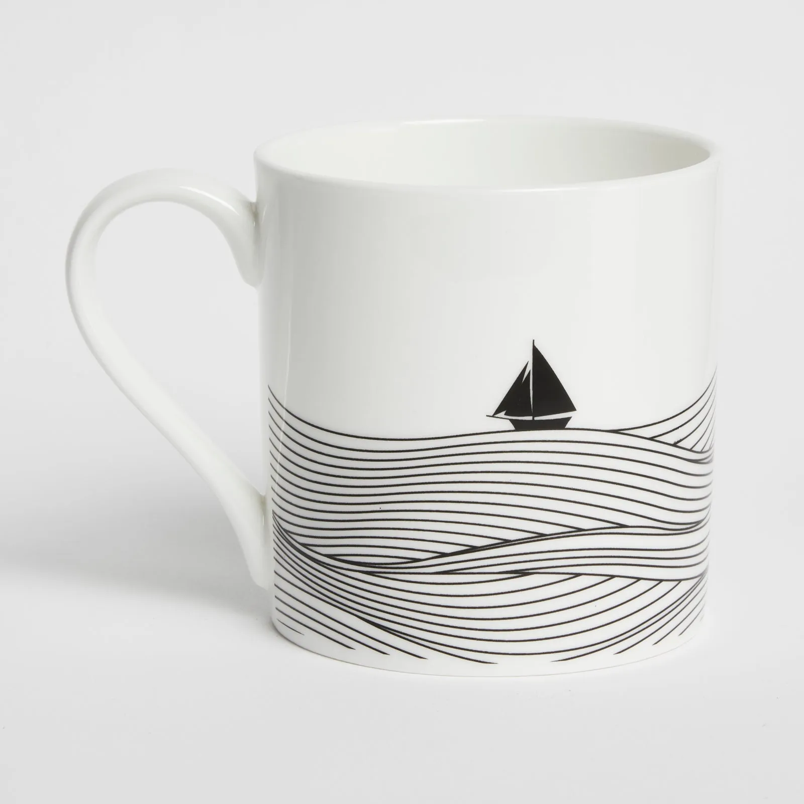 'Coastal Sea: Yachts' Fine China Mug