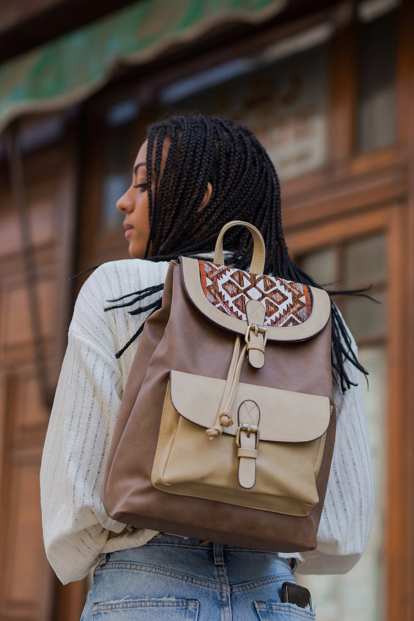 Cocoa X Beige Original Backpack