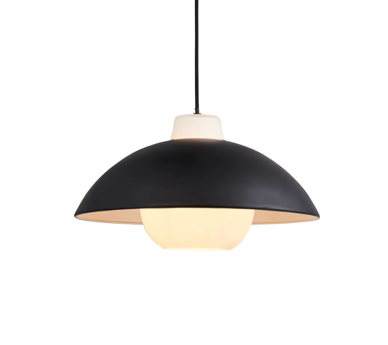 Contemporary Monochrome Domed Pendant - ID 11757