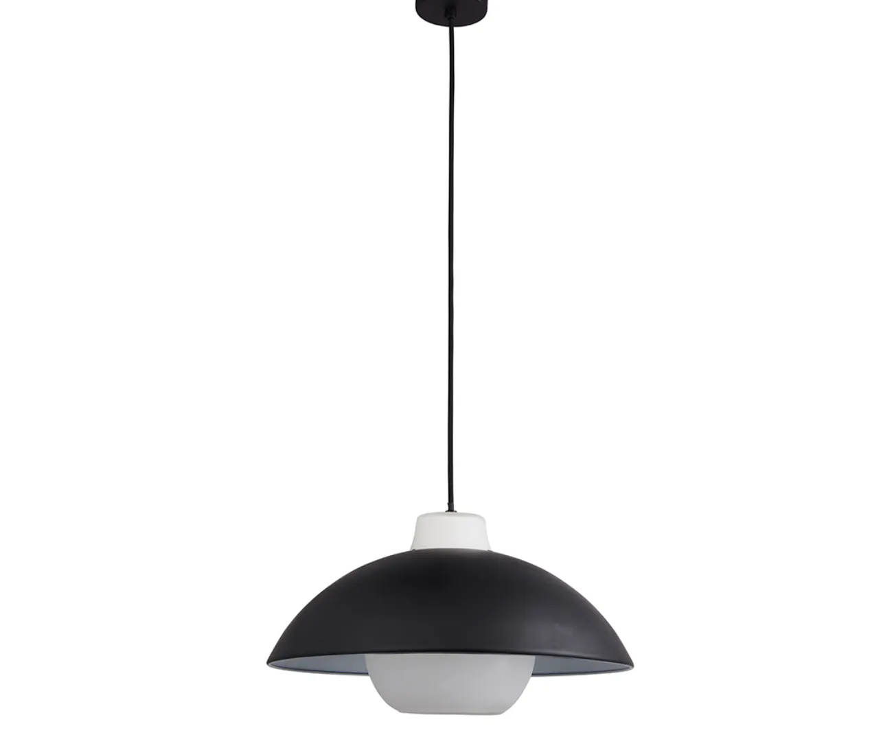 Contemporary Monochrome Domed Pendant - ID 11757