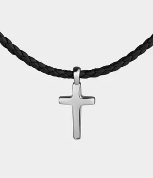 Cross Leather Necklace