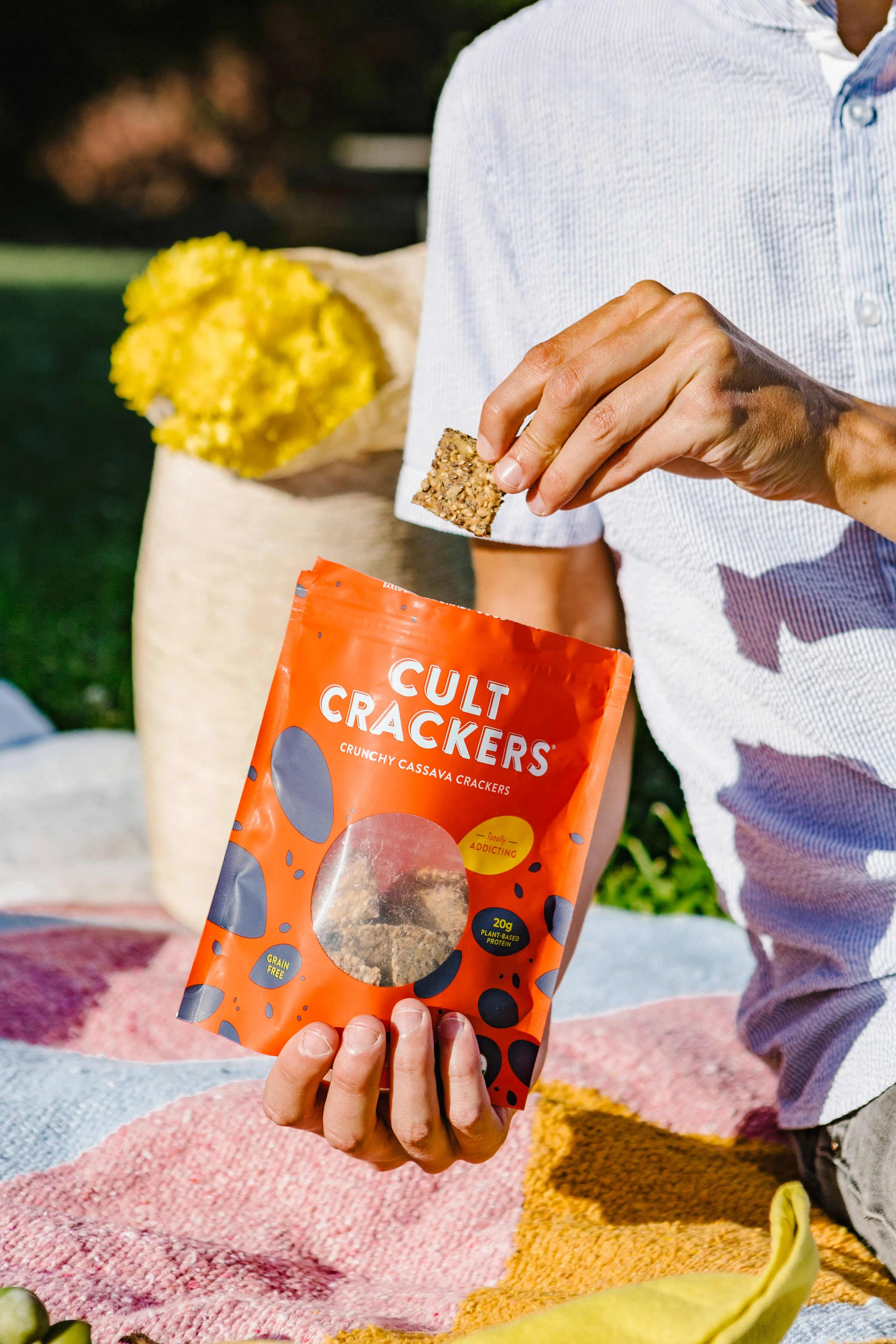 Cult Crackers - Organic Crunchy Cassava Crackers