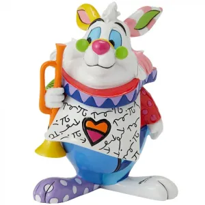 Disney Britto <br> White Rabbit Figurine <br> (Mini)