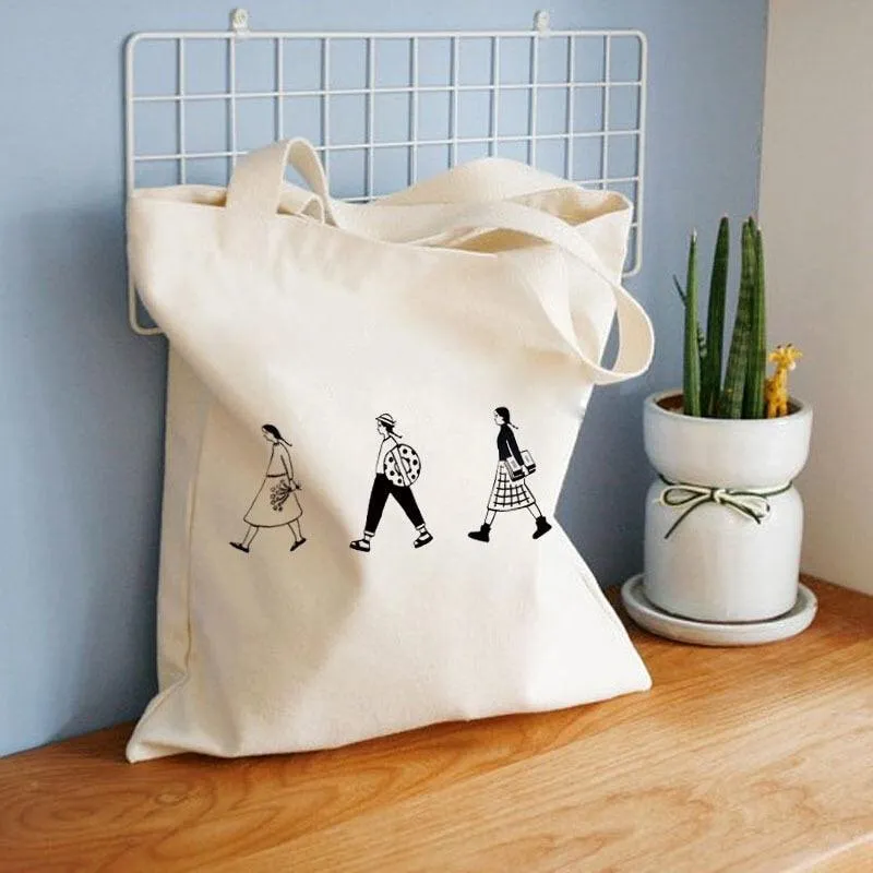 Eco-Chic Foldable Cotton Tote Bag for the Conscious Shopper