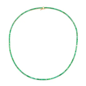 Emerald Tennis Necklace