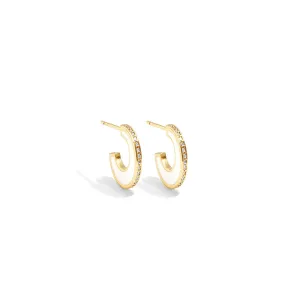 Enamel Wave Pave Hoop