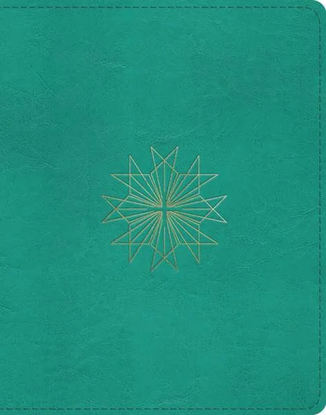 ESV Single Column Journaling Bible (TruTone, Teal, Resplendent Cross Design)