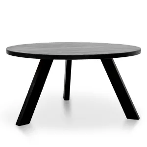 Ethan Round Dining Table - Full Black