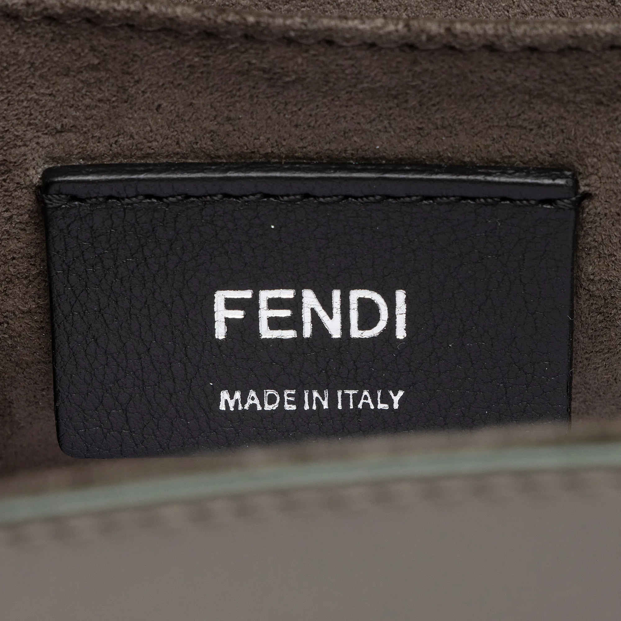 Fendi Calfskin Studded Kan I Medium Shoulder Bag (SHF-23376)