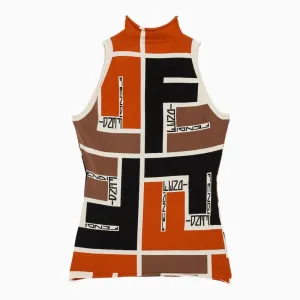 FENDI Knit Puzzle Print Top