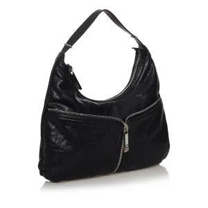 Fendi Unzipped Leather Hobo Bag (SHG-32868)