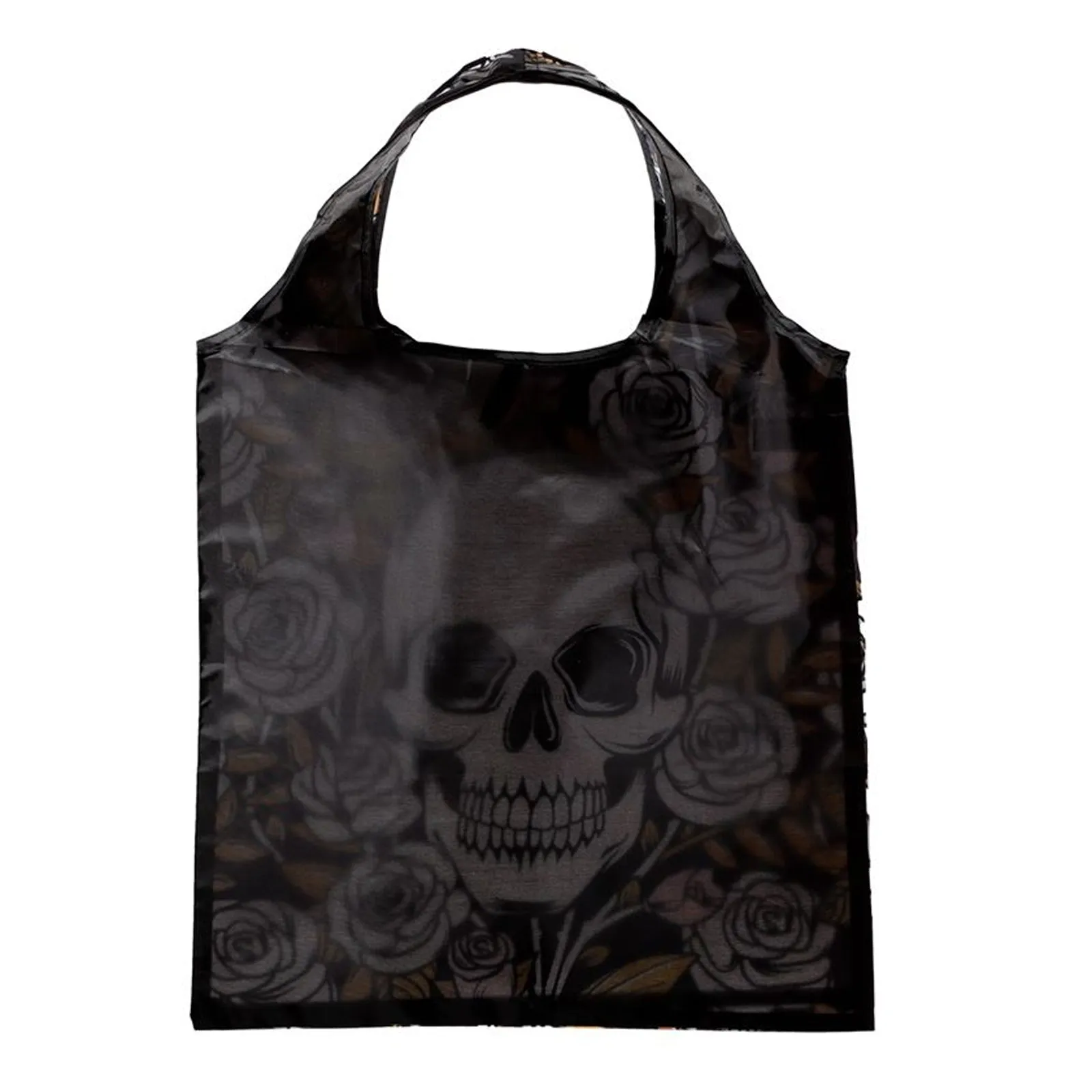 Foldable Skulls & Roses Reusable Shopping Bag Assorted