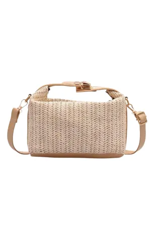 'Georgia' Straw Crossbody Bag