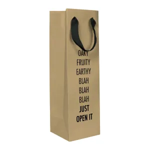 Gift Bag Bottle - Blah Blah Blah